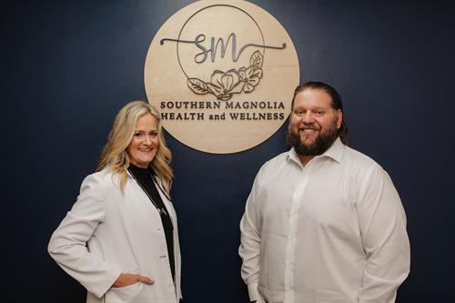 Jason and Hope, owners of Southern Magnolia Health and Wellness