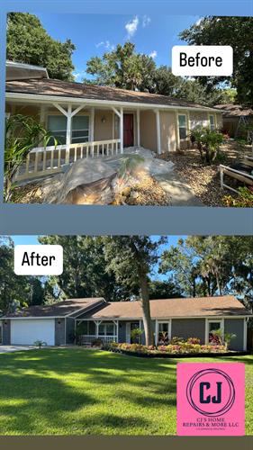 Exterior Painting with Pressure Washing 