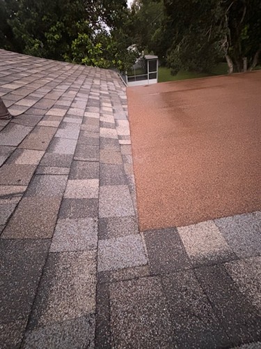 Flat roof replacement adding taper with ISO insulation board