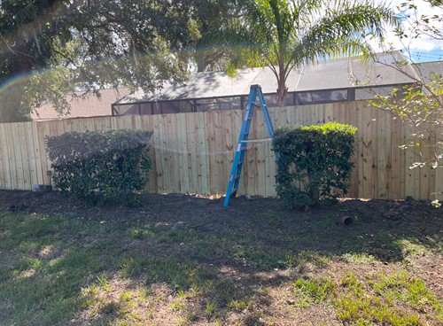 Fence repair after hurricane 