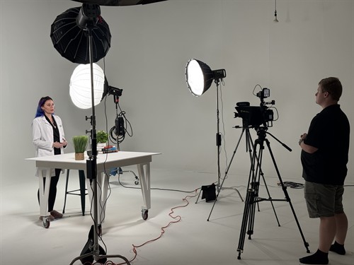 Professional studio production for brand videos, commercials, interviews, product content, social media, and marketing campaigns.