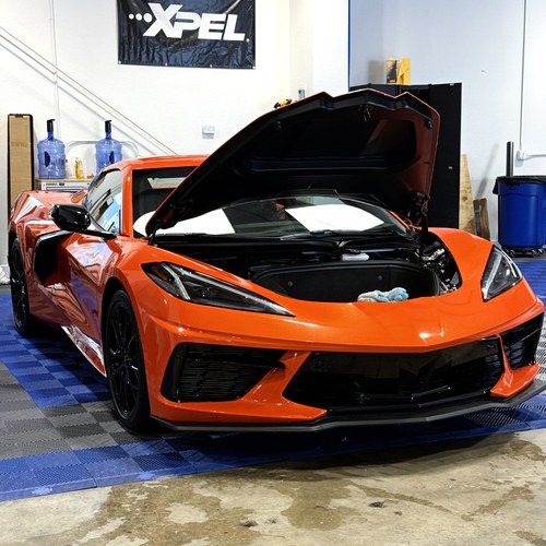 Corvette C8 XPEL paint protection, Ormond Beach FL