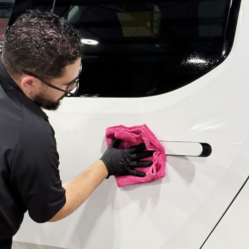 Rivian R1T protection work, Volusia County