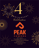 Peak Cowork 4th Anniversary Celebration!