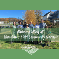 Ribbon Cutting Ceremony at Burnham's Field Community Garden