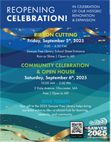 Sawyer Free Library Announces Grand Reopening Celebrations for Transformed Historic Building