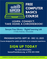 Sawyer Free Library Now Recruiting Adult Participants for Free Computer Basics Course