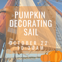 Pumpkin Decorating Sail - Aboard the Schooner Thomas E. Lannon