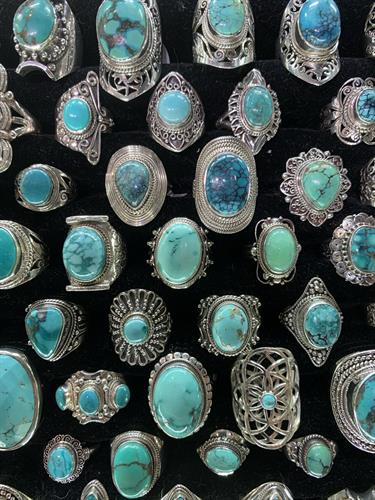 Tibetan Turquoise Sterling Silver Rings