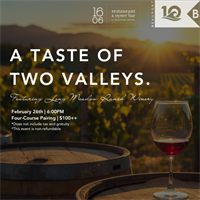 Wine Pairing Dinner Featuring Long Meadow Ranch Winery