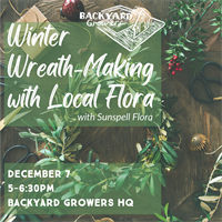 Holiday Workshop: Winter Wreath-Making with Local Flora