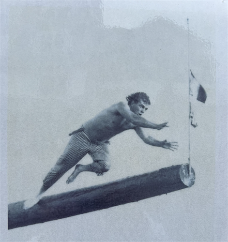 Dave Foote Winning The 1994 Greasy Pole in Gloucester Dave Foote Winning The 1994 Greasy Pole in Gloucester