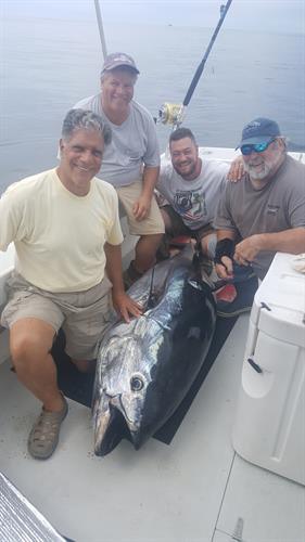 Johns group with their giant tuna