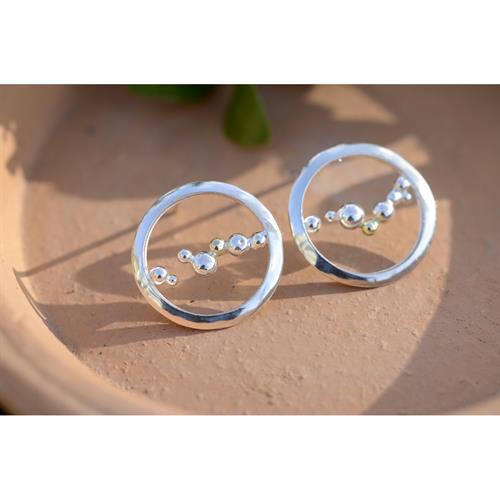 Sea Foam Studs w/ 18K Granules Sea Foam Studs w/ 18K Granules