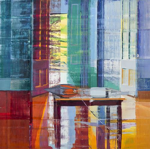 Chris Baker . Interior with Buoys 2016 . 48x36 inches Chris Baker . Interior with Buoys 2016 . 48x36 inches