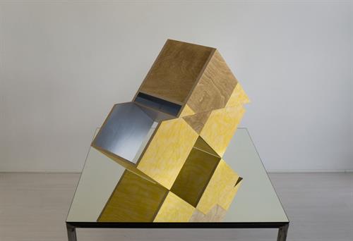 Birgit Faustmann (Germany) . Offset, 2 2016 . Wood, plexiglas Birgit Faustmann (Germany) . Offset, 2 2016 . Wood, plexiglas