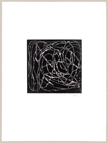 Geoffrey Bayliss . Joe's Music 2012 . Linocut print . Image: 12x12 inches on paper 30x22 inches Geoffrey Bayliss . Joe's Music 2012 . Linocut print . Image: 12x12 inches on paper 30x22 inches