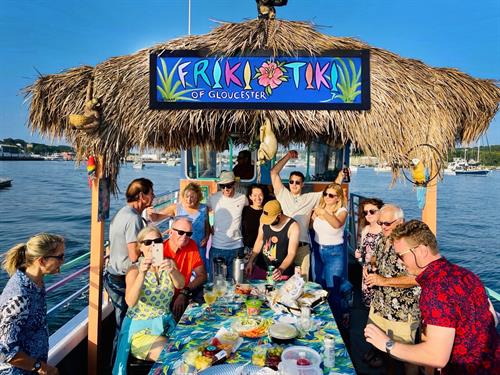 A party aboard The Friki Tiki!