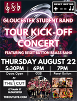 Gloucester Student Band Tour Kick-Off featuring Reset Button Brass Band