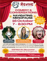 Comedy & Conversations: Navigating Menopause! Let's Laugh & Learn!