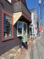 Meet the Sea Glass Artist at Alexander's Pottery on Rockport Second Saturdays!