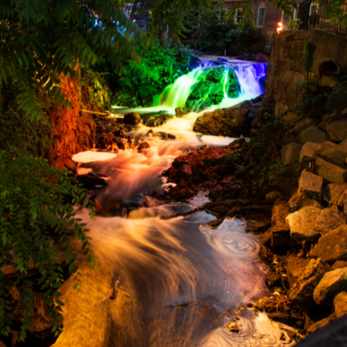 Amesbury Upper Millyard Falls Lighting Project