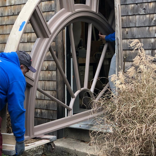 Window for the Cabot Theater in Beverly