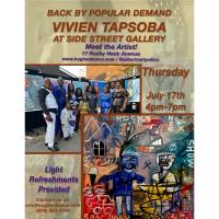 Meet the Artist: Vivien Tapsoba Gallery Opening at Side Street Gallery Solo Exhibit and Artist Talk 