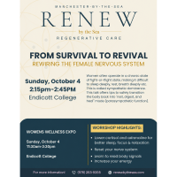 Renew by the Sea to Present “From Survival to Revival” at Women’s Wellness Expo at Endicott College