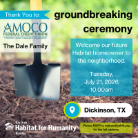 Habitat For Humanity - Dickinson Groundbreaking
