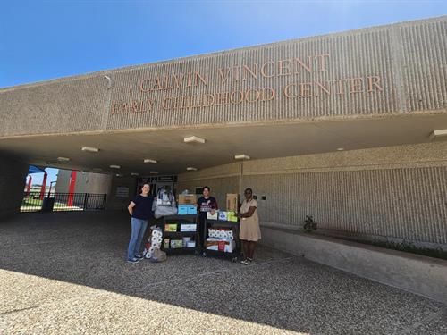 School Supplies Donated to Calvin Vincent Early Childhood Center