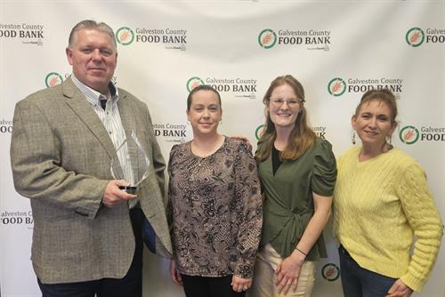 2024 Agency Ace Award presented to Galveston County Food Bank