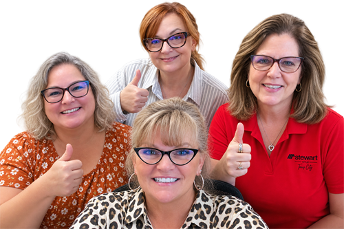 Stewart Title Texas City Team, Stephanie Frankovich, Tammy Bage, Lisa Kocourek, and Mary Bremer