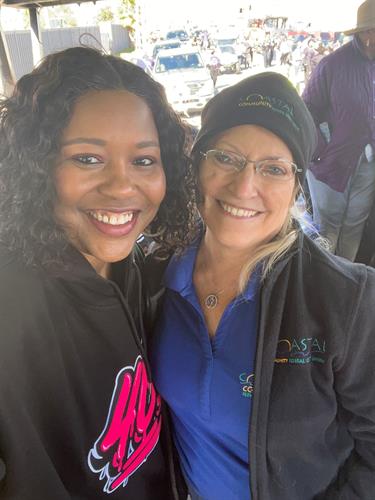 E-Branch Specialist Angela Wilson and President/CEO Carol Gaylord at the King Fest annual Martin Luther King Jr. Parade in Galveston. 