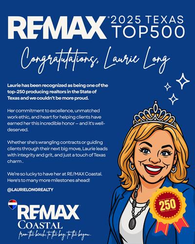 Top 250 REMAX Realtor in Texas 