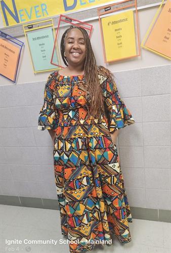 Our amazing ELAR teacher Mrs. Edwina Moore