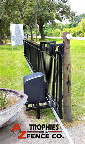 Customized sliding gate with automatic gate opener