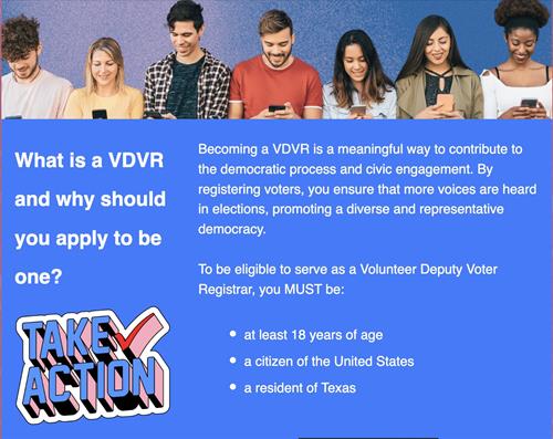 Become a Volunteer Deputy Voter Registrar