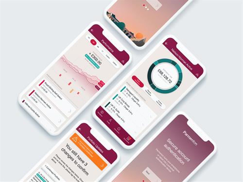 UX / UI design for mobile app - Parmenion - FinTech / Investments