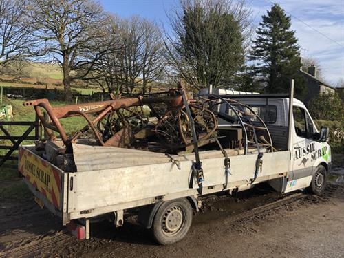 We provide scrap metal collections for the farming industry