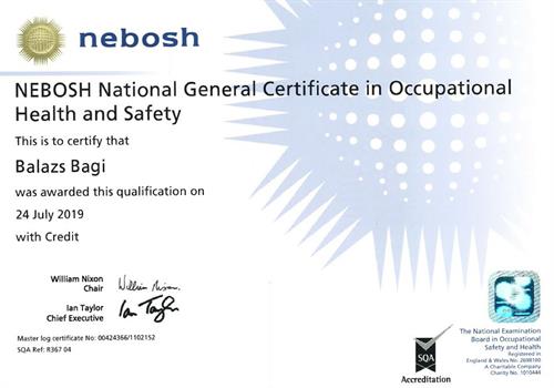 NEBOSH - General Certificate in Occupational Health and Safety