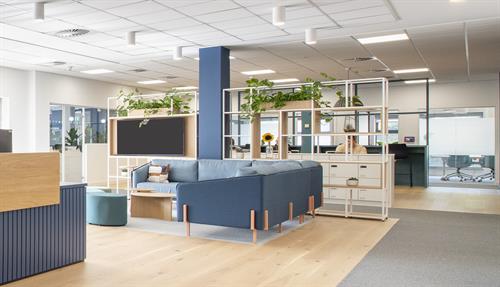 A brand new flexible and uplifting workspace for Jurassic Fibre, Exeter.