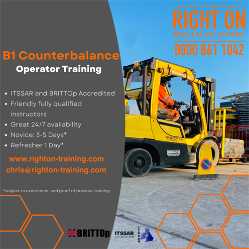 Accredited Counterbalance Forklift Training