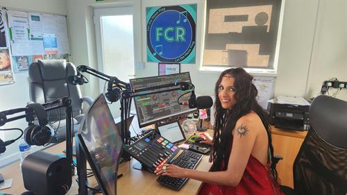 Nathassia Top International DJ, Singer / Songwriter who has two shows on FCR Live at the Main Studio 
