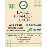 Chamber Lunch - Featured Speaking ACHD - Sponsored by Stratus Services