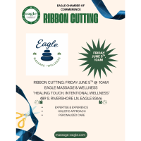Eagle Chamber Ribbon Cutting - Eagle Massage & Wellness