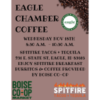 Eagle Chamber Coffee - Spitfire Tacos = Tequila