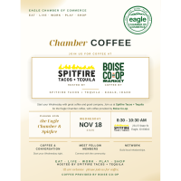 Eagle Chamber Coffee - Spitfire Tacos = Tequila