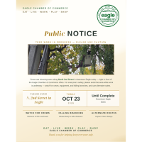 Public Service Announcement - Tree Trimming in front of the Eagle Chamber