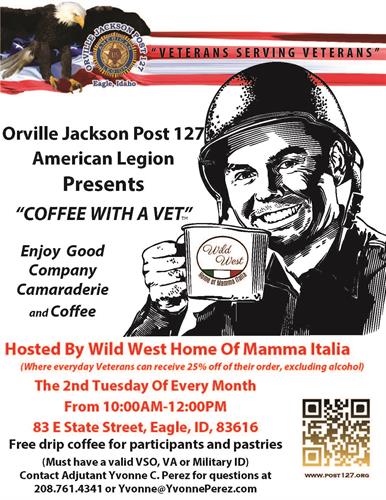 Coffee With A Vet - Wild West Home of Mamma Italia